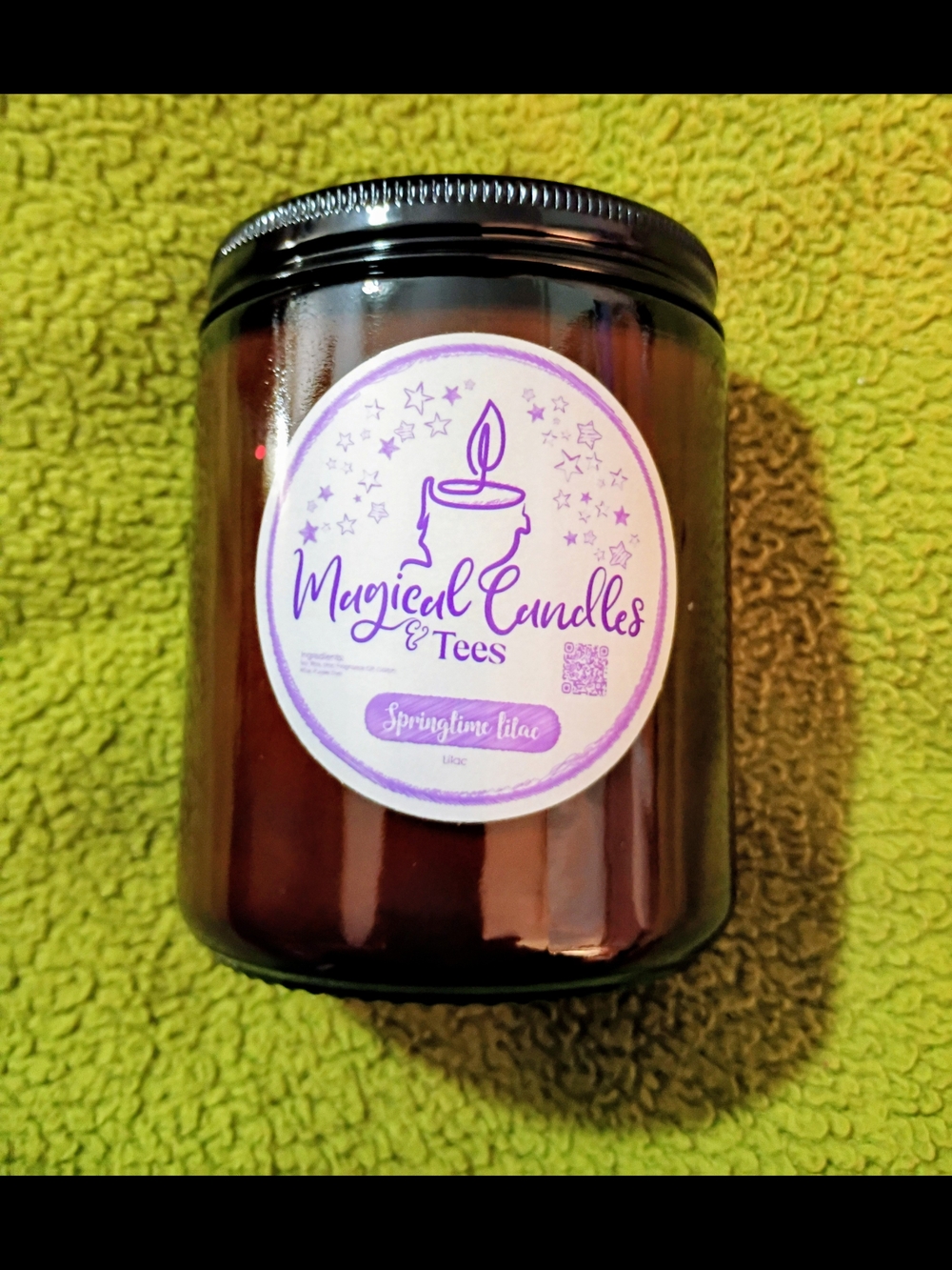 Springtime Lilac Scented Candle - Purple